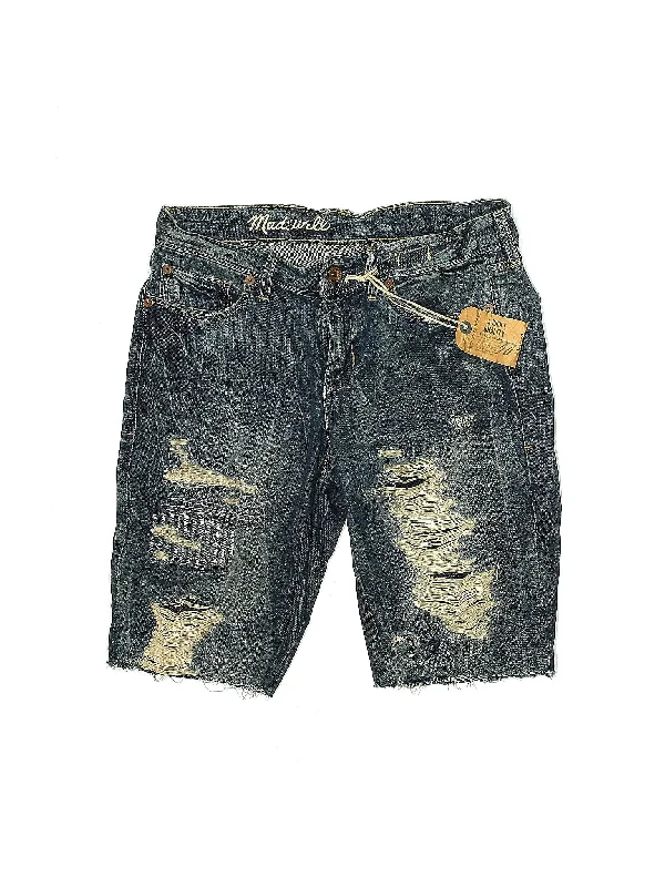 Low-Rise Denim Shorts