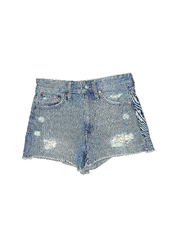 Low-Rise Denim Shorts