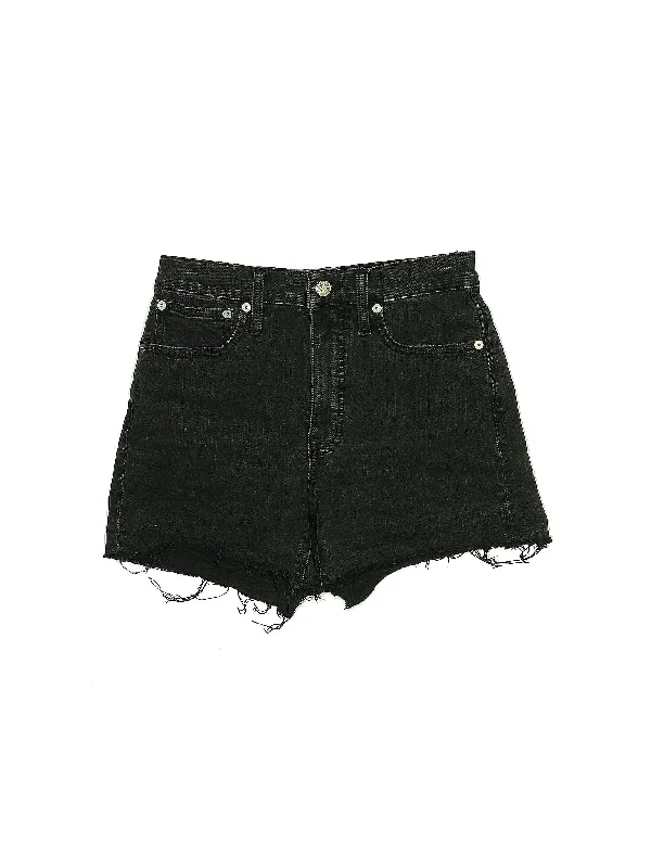 Mid-Rise Denim Shorts