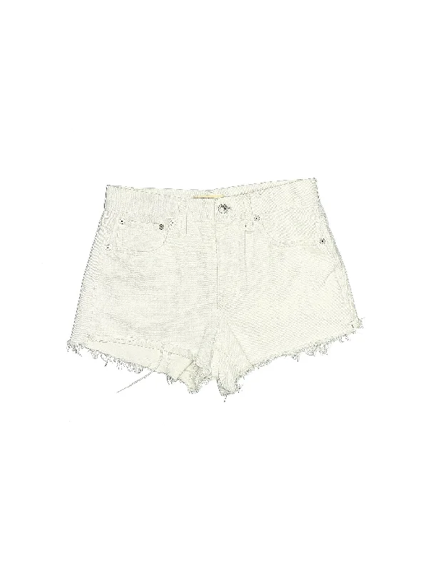 Mid-Rise Denim Shorts