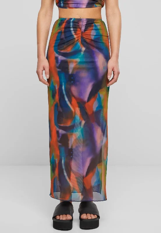 Urban Classics - Ladies AOP Mesh Tube Multicolorreflection - Skirt