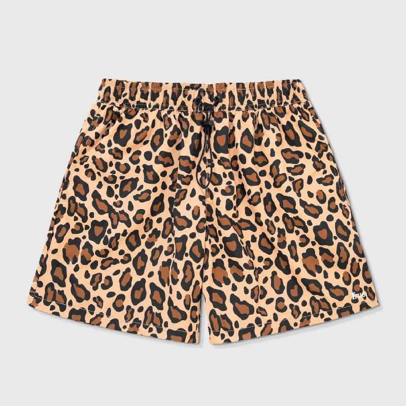 Animal Print Board Shorts - Leopard