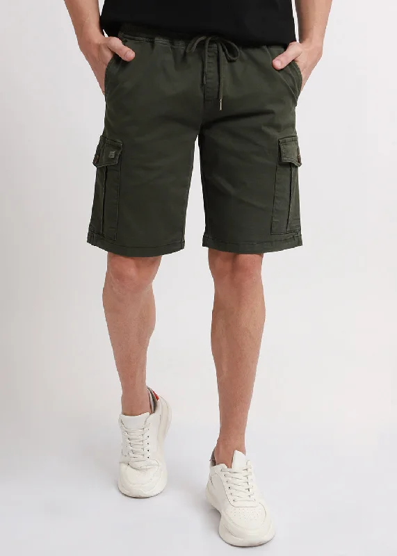 Castleton Green Cotton Cargo Shorts