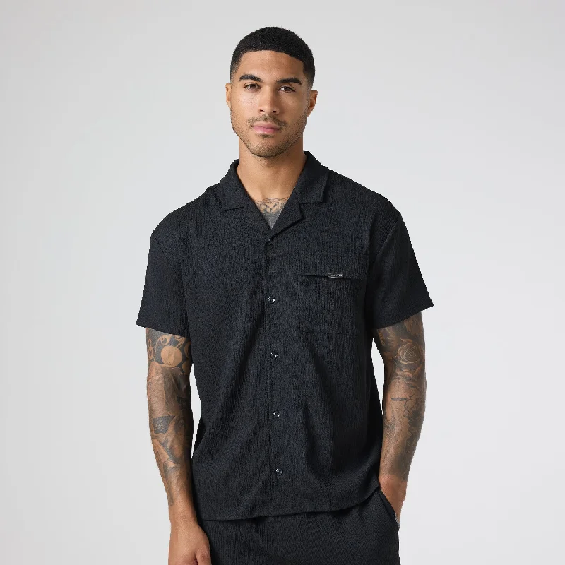 Crinkle Shirt | Black