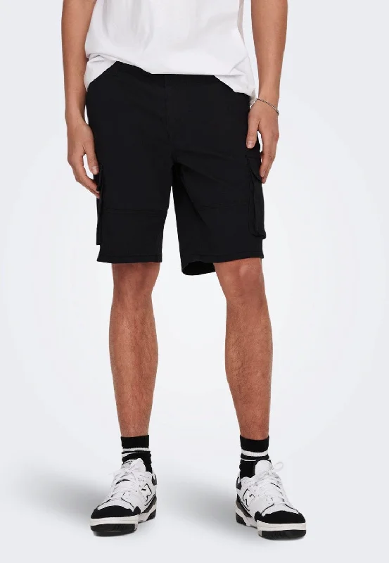 Only & Sons - Cam Stage Cargo Black - Shorts