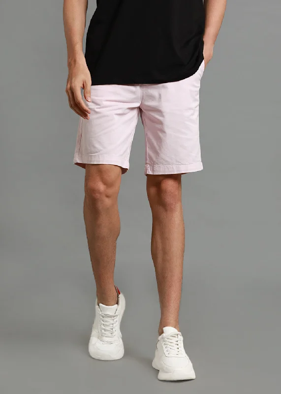 Pink Cotton Shorts