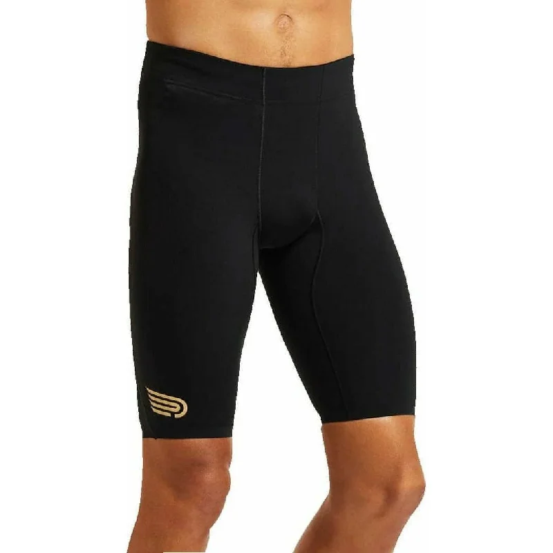 Pressio Bio Run Mens Short Running Tights - Black