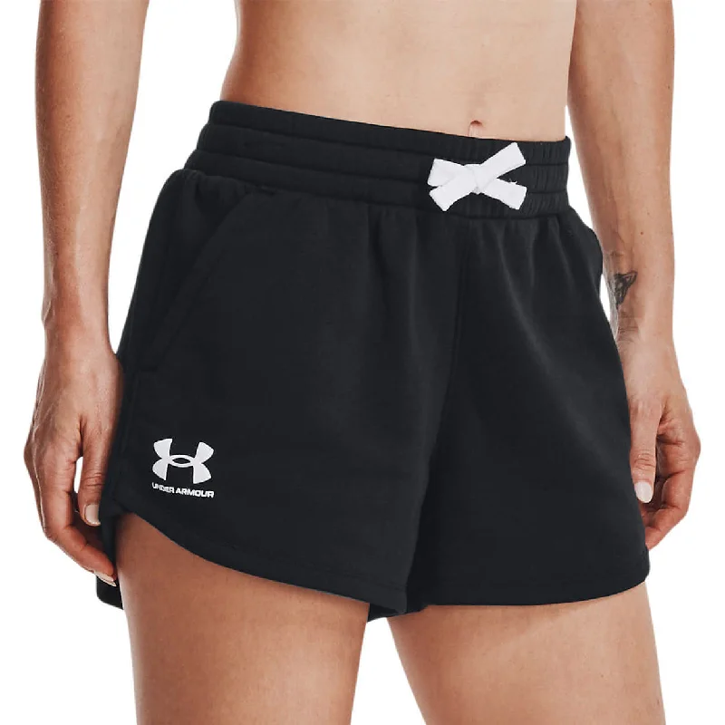 Under Armour Rival Womens Fleece Shorts - Black