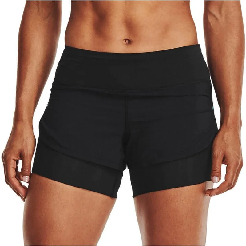 Under Armour Rush Run 2 in 1 Womens Running Shorts - Black