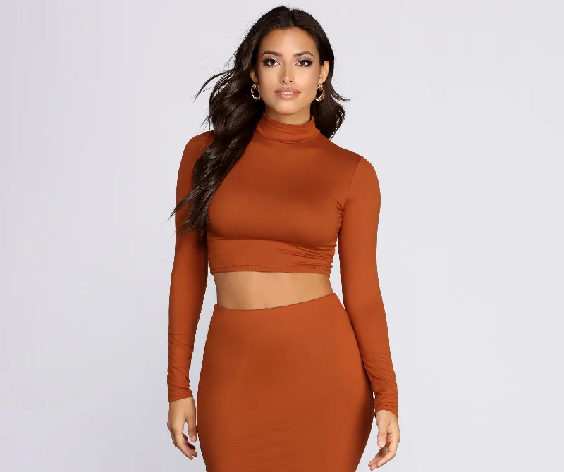 Brushed With Basics Crop Top