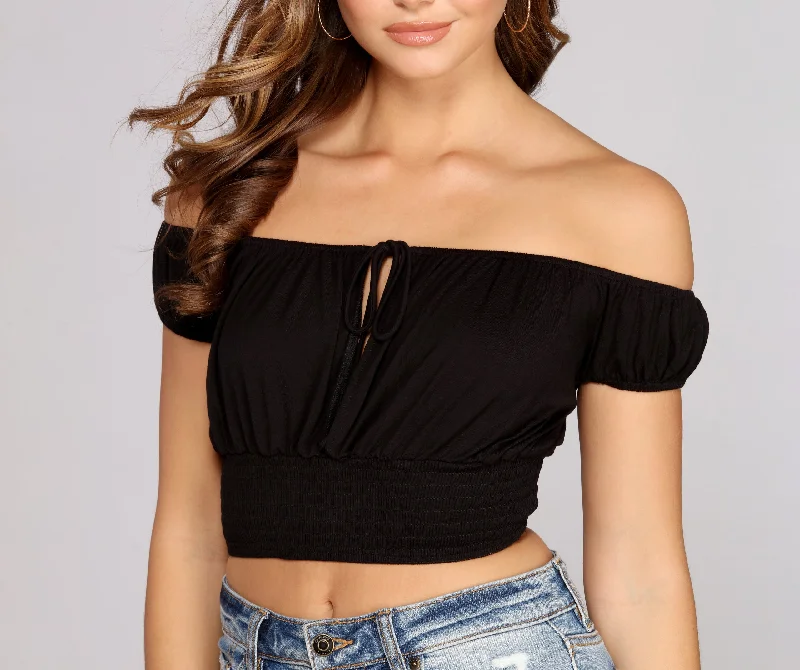 Smocked For Summer Crop Top