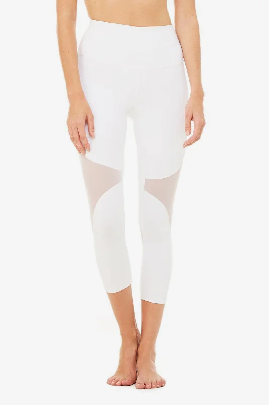 High-Waist Coast Capri - White