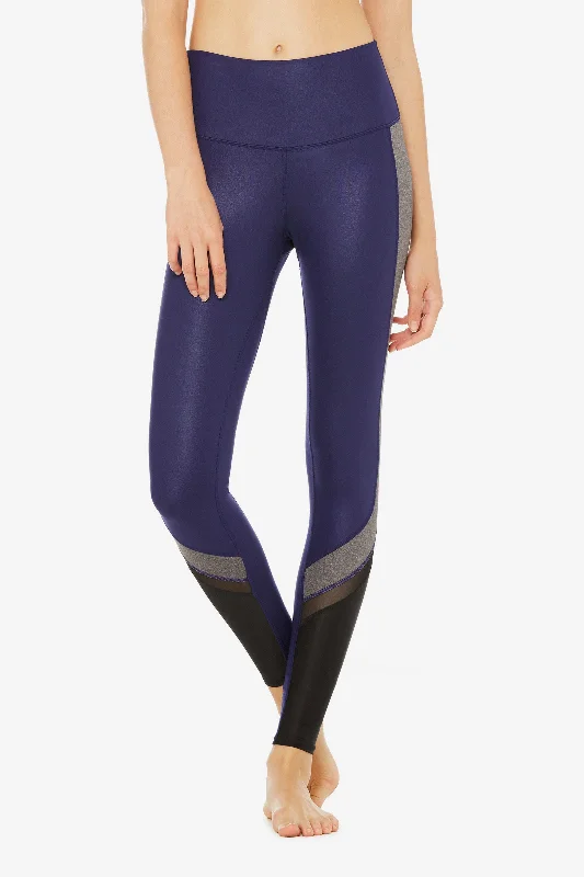 Elevate Legging - Rich Navy Glossy/Stm Htr/Black