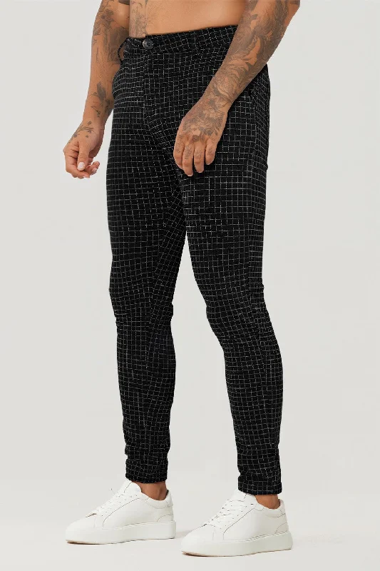 Men's Black Skinny Trouser