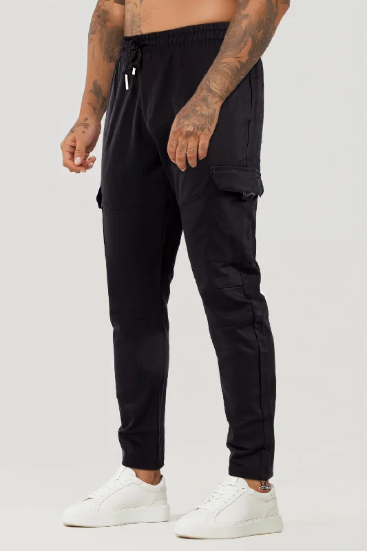 Men's Casual Cargo Pant - Black