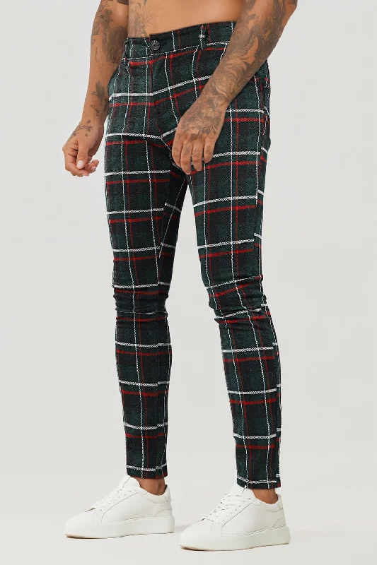 Men's Plaid Dress Pant