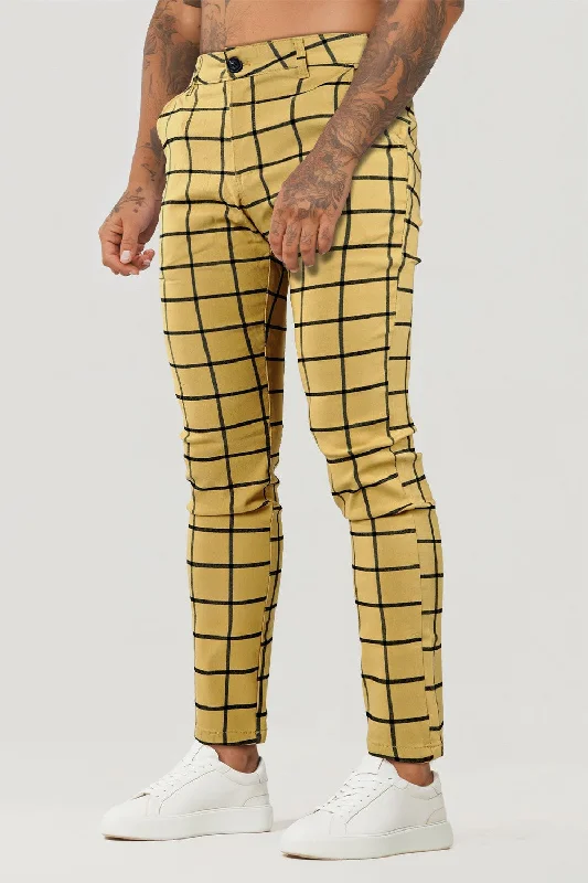 Men's Yellow Pant - Lattice