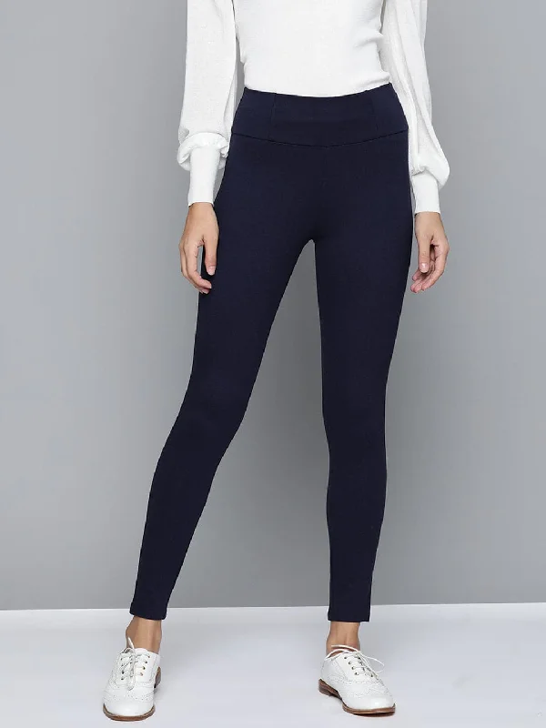 Navy High Waist Jegging