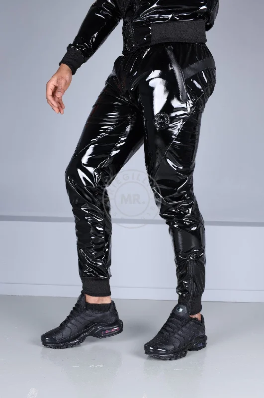 PVC 24 Tracksuit Pants - Black