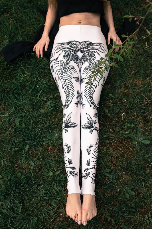 The Deadly Depths Leggings: White Edition